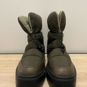 Sam Edelman Olive Green Puffer Boots